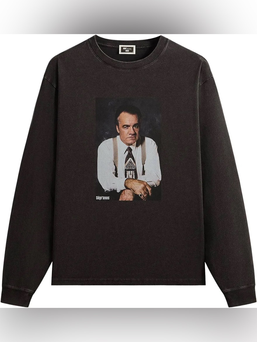 Kith X The Sopranos Paulie Vintage Long Sleeve Tee Black T-Shirt Size Large
